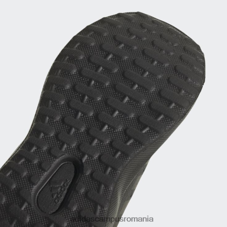 adidas campus romania pantofi negri fortarun 2.0 cloudfoam cu dantela elastica cu bretele adidas copii negru/carbon J266N211217