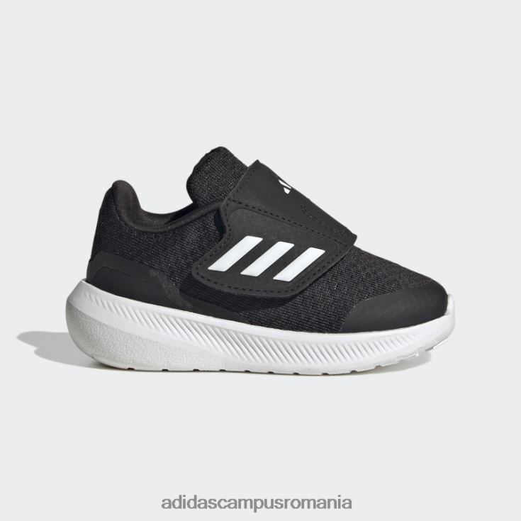 adidas campus romania pantofi negri runfalcon 3.0 cu cârlig și buclă copii alb negru J266N217902