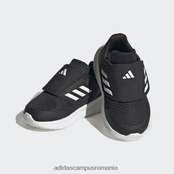 adidas campus romania pantofi negri runfalcon 3.0 cu cârlig și buclă copii alb negru J266N217902