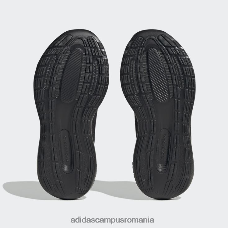 adidas campus romania pantofi negri runfalcon 3.0 cu dantelă elastică copii negru J266N217879