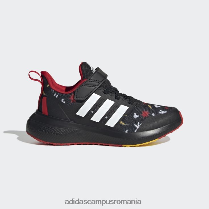 adidas campus romania pantofi negru x disney fortarun 2.0 mickey cloudfoam elastic din dantela cu curea superioara fierbinte copii negru/auriu/stacojiu J266N211280