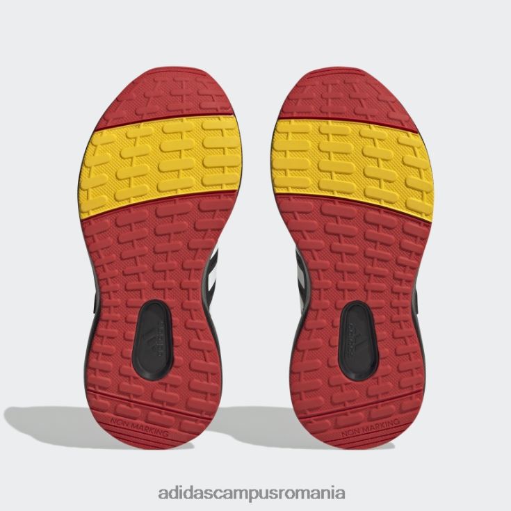 adidas campus romania pantofi negru x disney fortarun 2.0 mickey cloudfoam elastic din dantela cu curea superioara fierbinte copii negru/auriu/stacojiu J266N211280