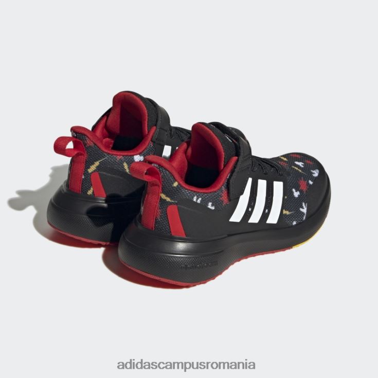 adidas campus romania pantofi negru x disney fortarun 2.0 mickey cloudfoam elastic din dantela cu curea superioara fierbinte copii negru/auriu/stacojiu J266N211280