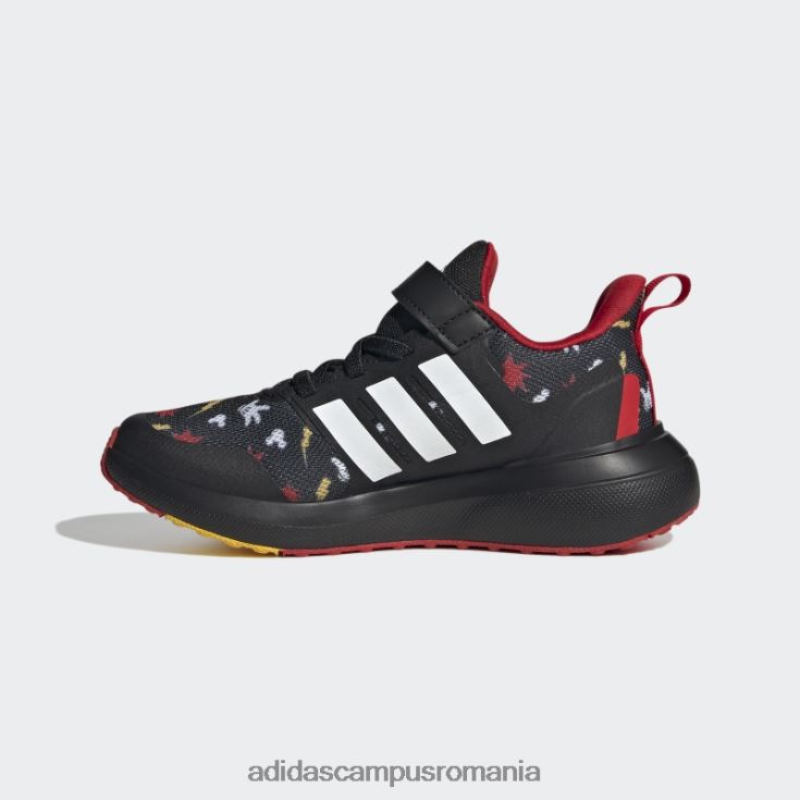 adidas campus romania pantofi negru x disney fortarun 2.0 mickey cloudfoam elastic din dantela cu curea superioara fierbinte copii negru/auriu/stacojiu J266N211280