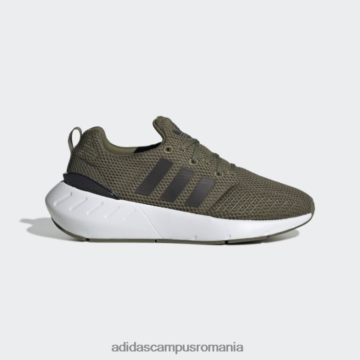 adidas campus romania pantofi olive swift run 22 copii măsline/negru/alb J266N218155