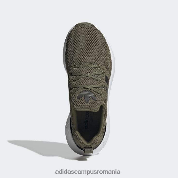 adidas campus romania pantofi olive swift run 22 copii măsline/negru/alb J266N218155