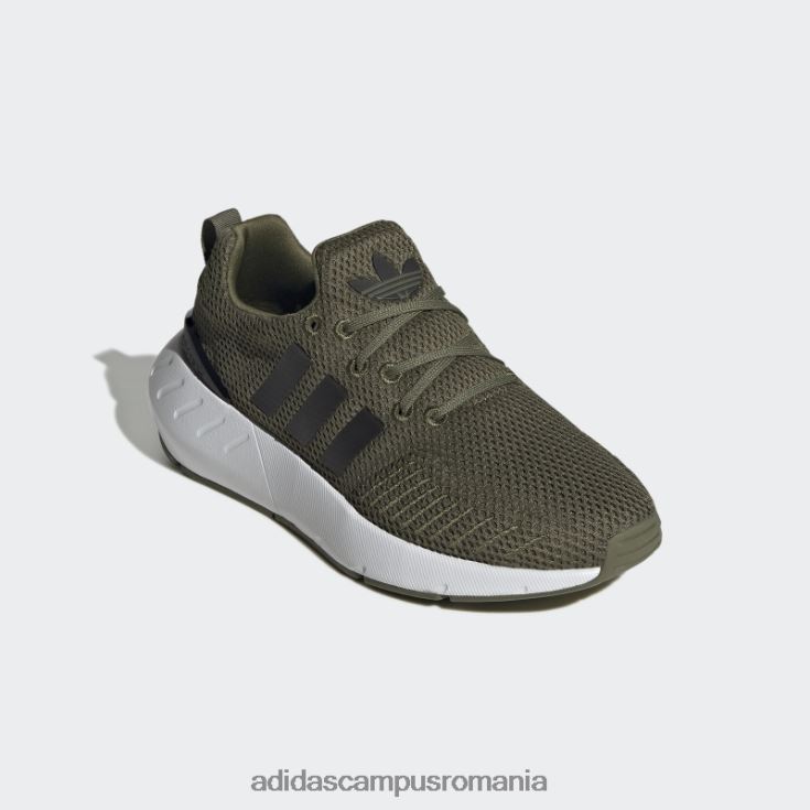 adidas campus romania pantofi olive swift run 22 copii măsline/negru/alb J266N218155