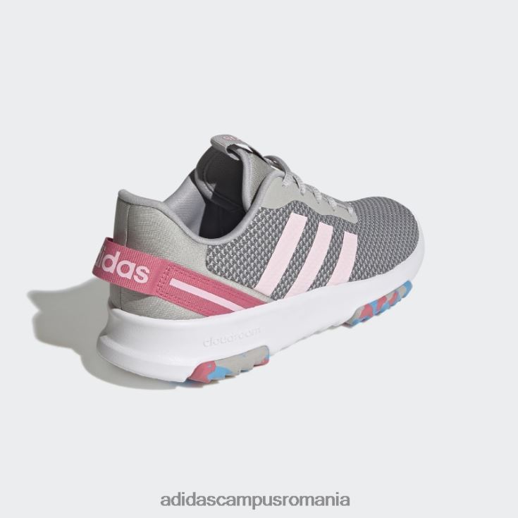 adidas campus romania pantofi racer tr 2.0 gri copii ton gri/roz/trandafir J266N211438