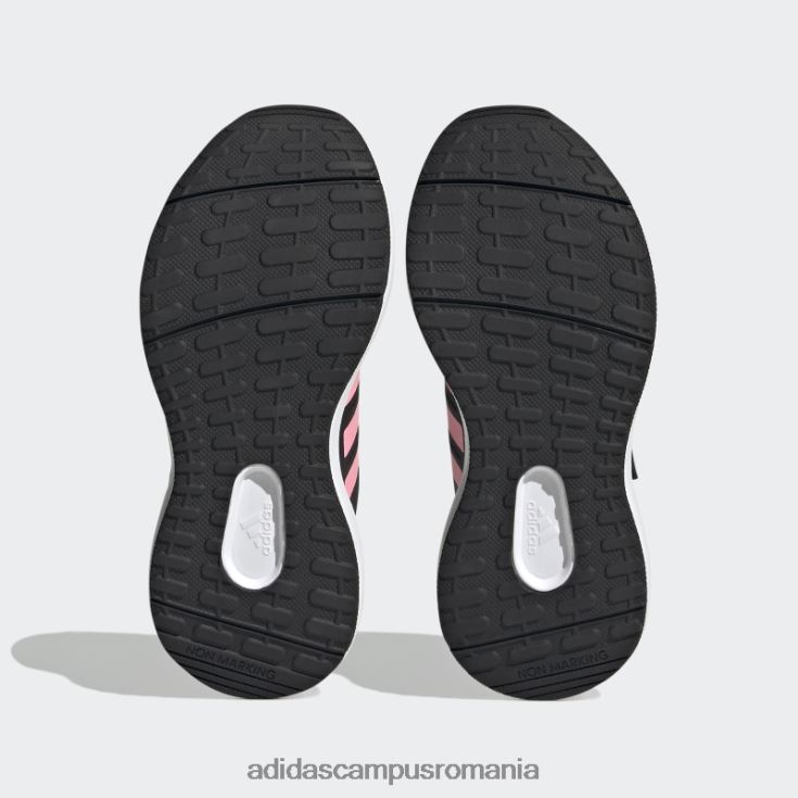 adidas campus romania pantofi roz fortarun 2.0 cloudfoam cu dantela elastica cu bretele copii negru/roz fascicul/violet J266N211297