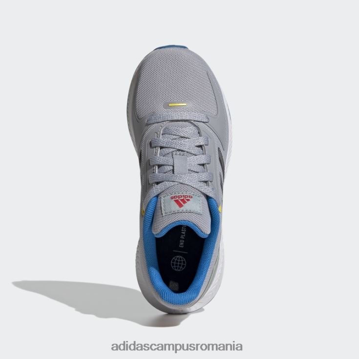 adidas campus romania pantofi runfalcon 2.0 argintii copii argintiu/fier metalic/albastru J266N218260