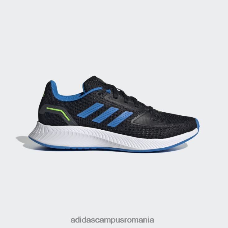 adidas campus romania pantofi runfalcon 2.0 blue rush copii negru/albastru papură/alb J266N218149