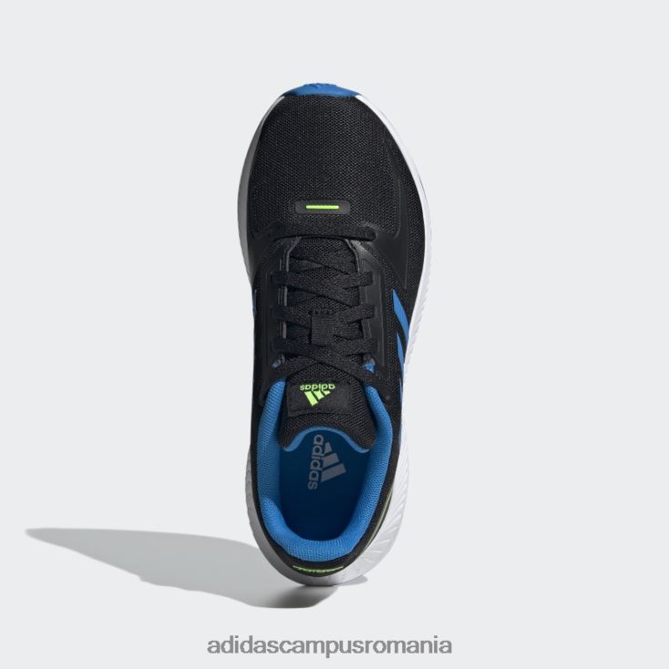 adidas campus romania pantofi runfalcon 2.0 blue rush copii negru/albastru papură/alb J266N218149