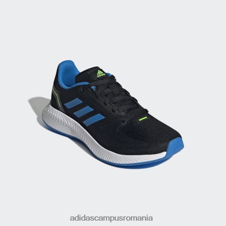 adidas campus romania pantofi runfalcon 2.0 blue rush copii negru/albastru papură/alb J266N218149