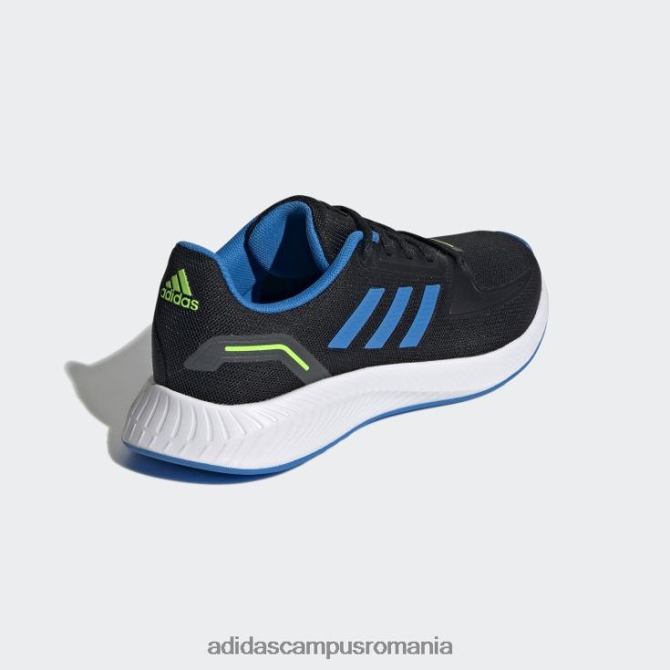 adidas campus romania pantofi runfalcon 2.0 blue rush copii negru/albastru papură/alb J266N218149