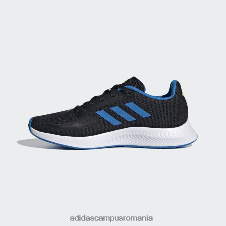 adidas campus romania pantofi runfalcon 2.0 blue rush copii negru/albastru papură/alb J266N218149