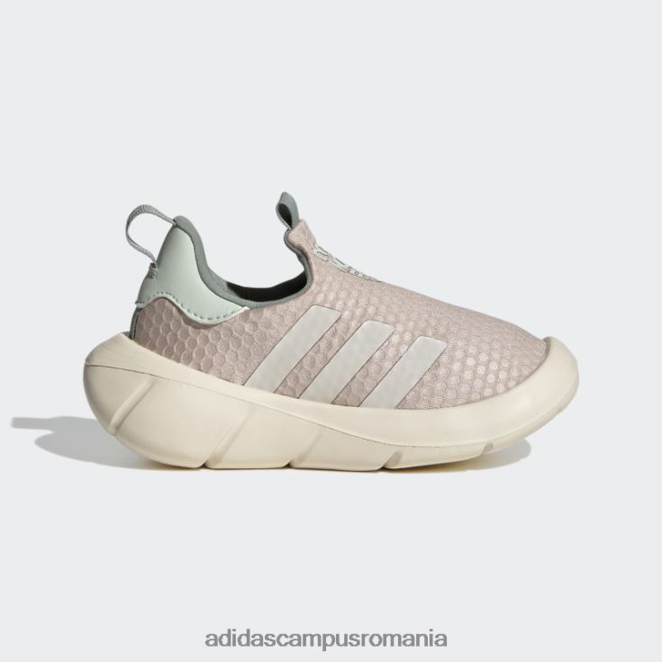 adidas campus romania pantofi slip-on de stil de viață taupe monofit trainer copii taupe/alb/verde J266N218023