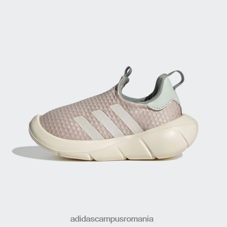 adidas campus romania pantofi slip-on de stil de viață taupe monofit trainer copii taupe/alb/verde J266N218023