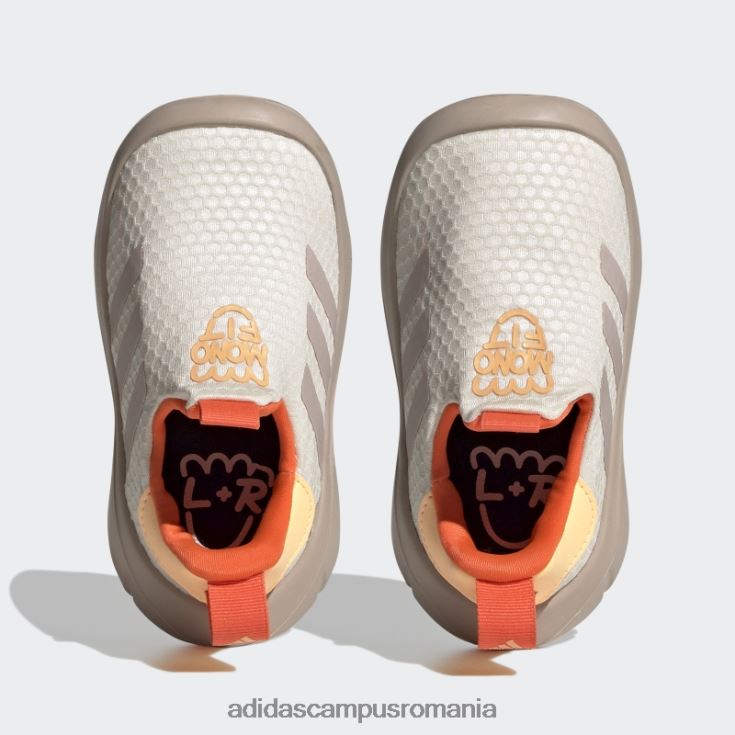 adidas campus romania pantofi slip-on monofit trainer lifestyle alb copii alb/taupe/portocaliu acid J266N218037
