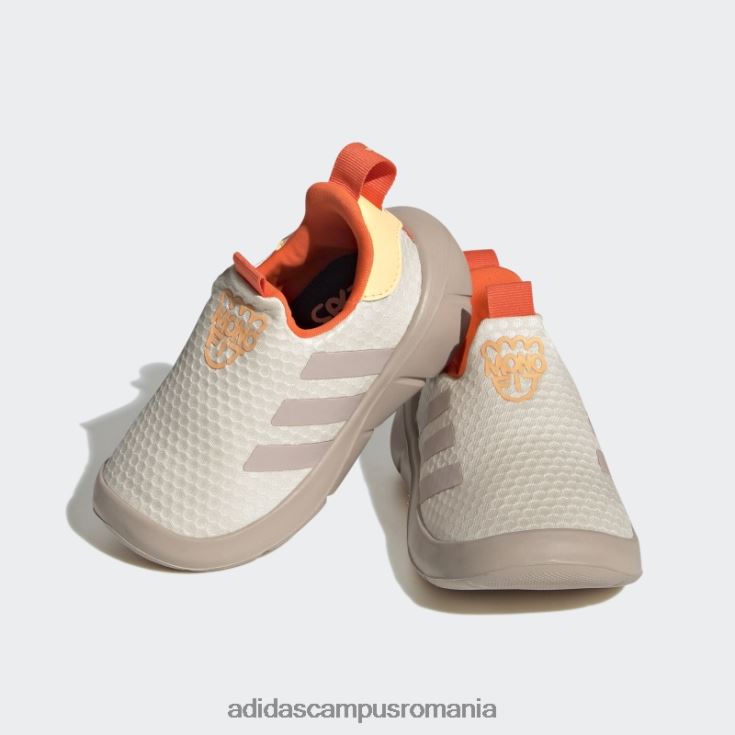 adidas campus romania pantofi slip-on monofit trainer lifestyle alb copii alb/taupe/portocaliu acid J266N218037