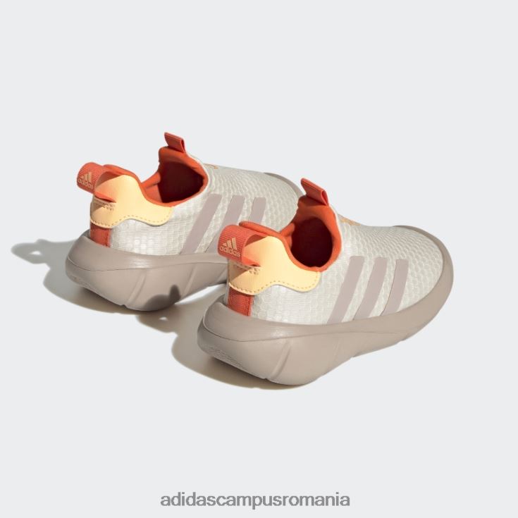 adidas campus romania pantofi slip-on monofit trainer lifestyle alb copii alb/taupe/portocaliu acid J266N218037