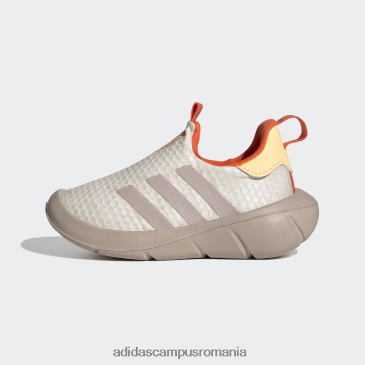 adidas campus romania pantofi slip-on monofit trainer lifestyle alb copii alb/taupe/portocaliu acid J266N218037