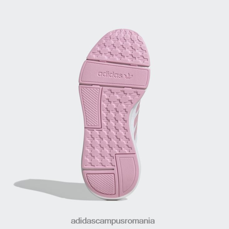 adidas campus romania pantofi swift run 22 albi copii alb/roz adevărat/lime J266N218170