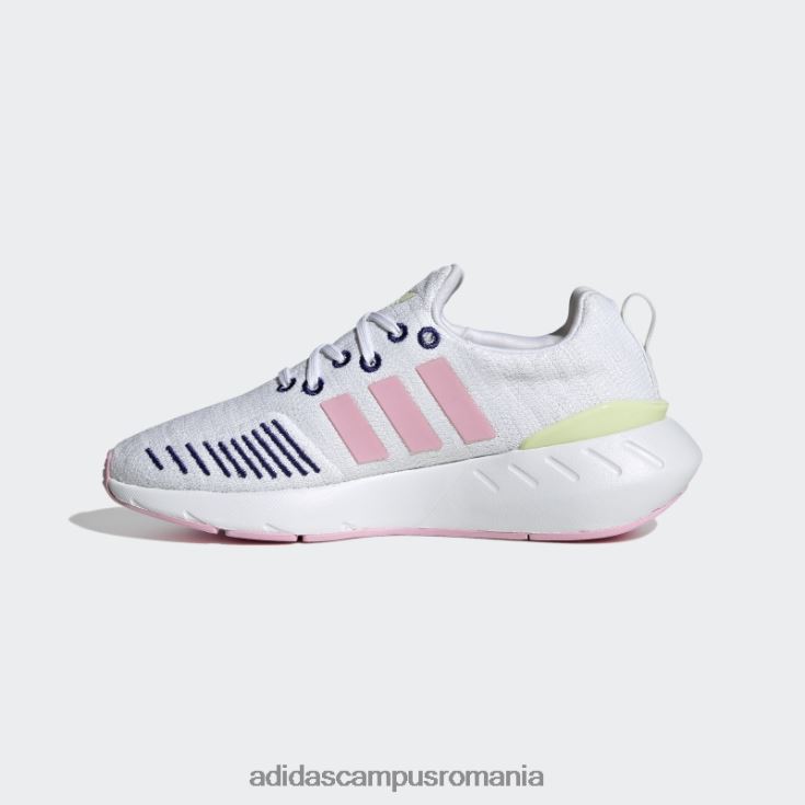 adidas campus romania pantofi swift run 22 albi copii alb/roz adevărat/lime J266N218170