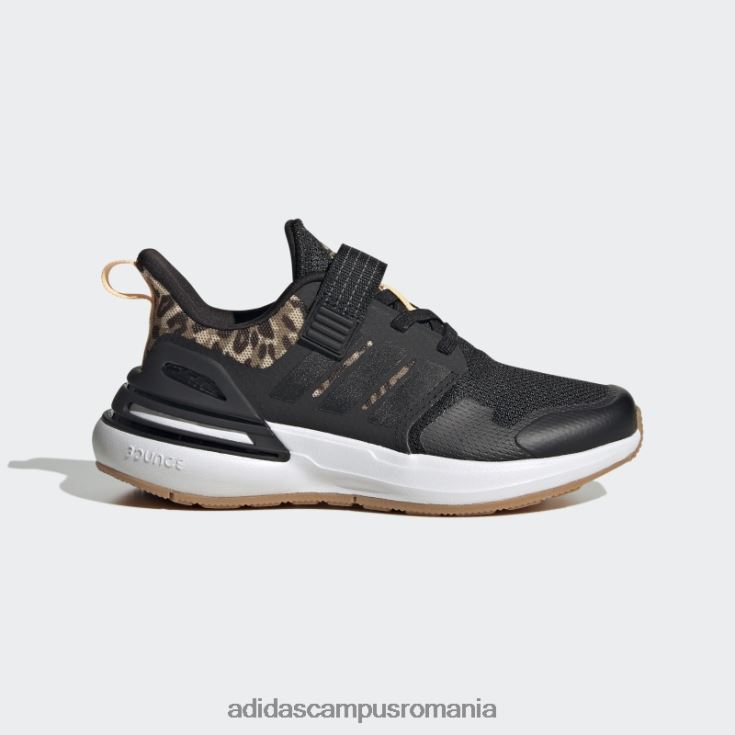 adidas campus romania rapidasport bounce elastic cu dantela pantofi cu curea neagra adidas copii negru/auriu metalic J266N218018