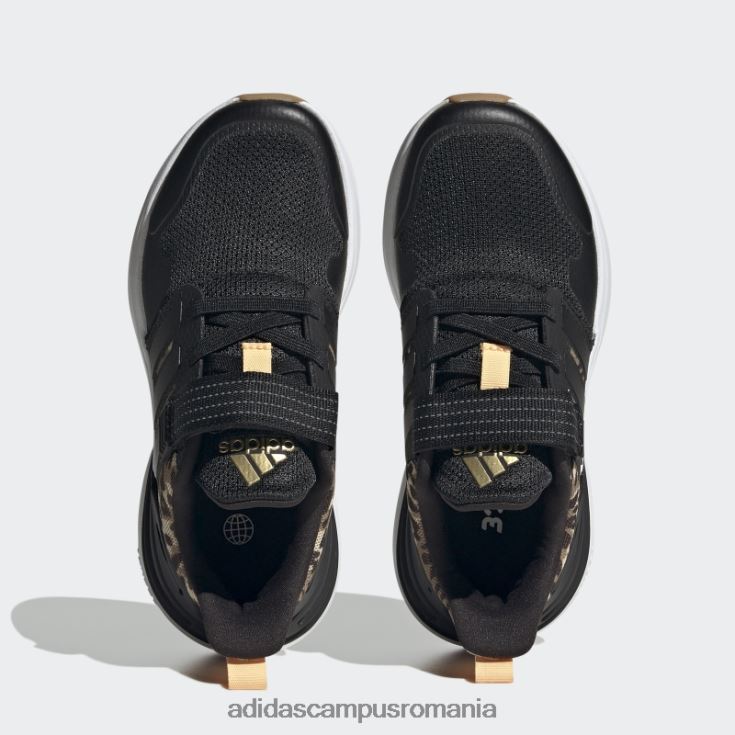 adidas campus romania rapidasport bounce elastic cu dantela pantofi cu curea neagra adidas copii negru/auriu metalic J266N218018