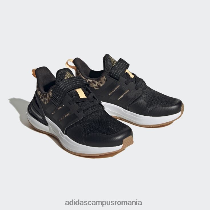 adidas campus romania rapidasport bounce elastic cu dantela pantofi cu curea neagra adidas copii negru/auriu metalic J266N218018