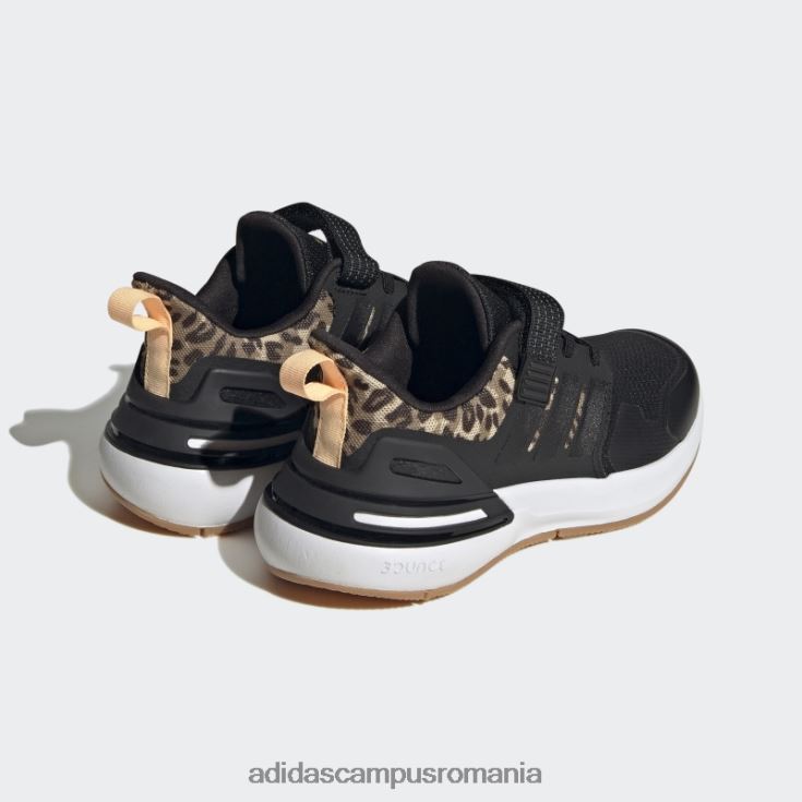 adidas campus romania rapidasport bounce elastic cu dantela pantofi cu curea neagra adidas copii negru/auriu metalic J266N218018