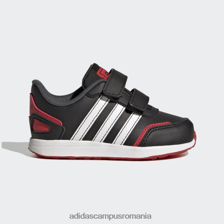 adidas campus romania roșu vs comutator 3 stil de viață alergare pantofi cu curele cu cârlig și buclă la modă copii negru/alb/rosu J266N217889