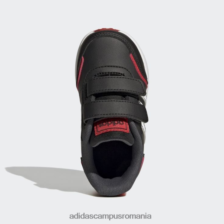 adidas campus romania roșu vs comutator 3 stil de viață alergare pantofi cu curele cu cârlig și buclă la modă copii negru/alb/rosu J266N217889