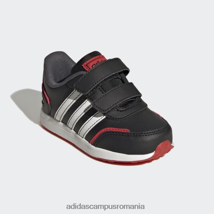 adidas campus romania roșu vs comutator 3 stil de viață alergare pantofi cu curele cu cârlig și buclă la modă copii negru/alb/rosu J266N217889