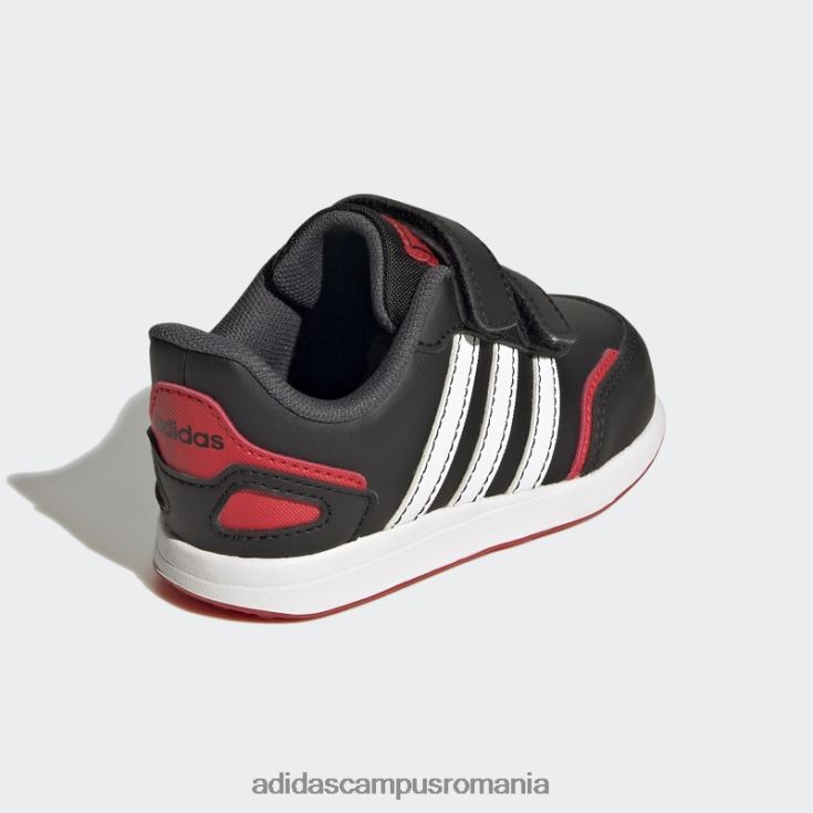 adidas campus romania roșu vs comutator 3 stil de viață alergare pantofi cu curele cu cârlig și buclă la modă copii negru/alb/rosu J266N217889