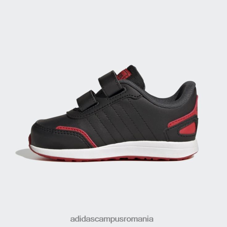 adidas campus romania roșu vs comutator 3 stil de viață alergare pantofi cu curele cu cârlig și buclă la modă copii negru/alb/rosu J266N217889