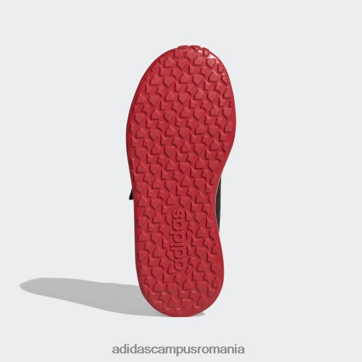 adidas campus romania roșu vs comutator 3 stil de viață alergare pantofi cu curele cu cârlig și buclă, stilați copii negru/alb/rosu J266N217703