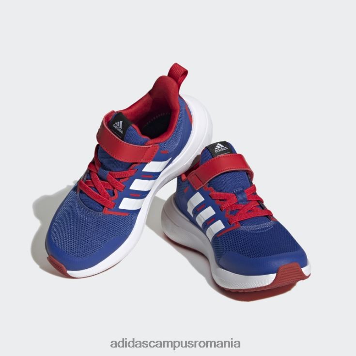 adidas campus romania royal blue x marvel fortarun spider-man 2.0 cloudfoam sport dantela top pantofi cu curea fierbinte copii albastru regal/alb/stacojiu J266N219115