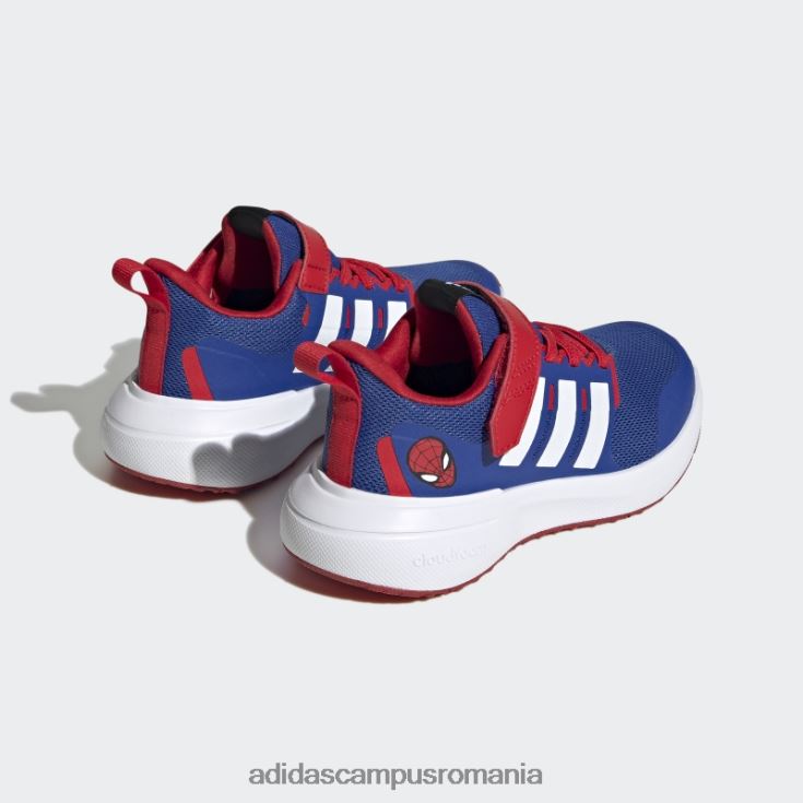 adidas campus romania royal blue x marvel fortarun spider-man 2.0 cloudfoam sport dantela top pantofi cu curea fierbinte copii albastru regal/alb/stacojiu J266N219115