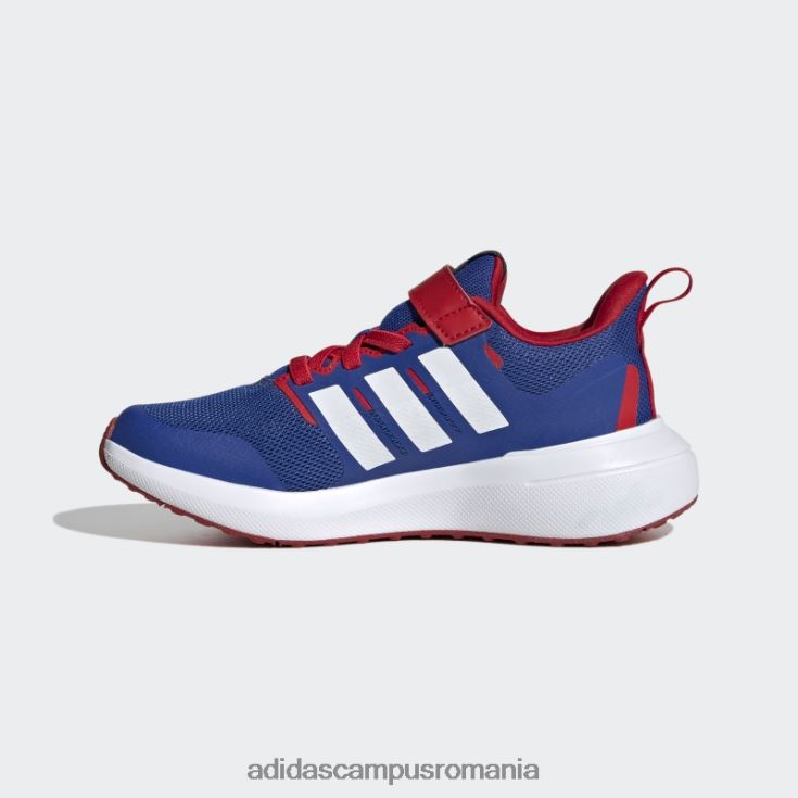 adidas campus romania royal blue x marvel fortarun spider-man 2.0 cloudfoam sport dantela top pantofi cu curea fierbinte copii albastru regal/alb/stacojiu J266N219115