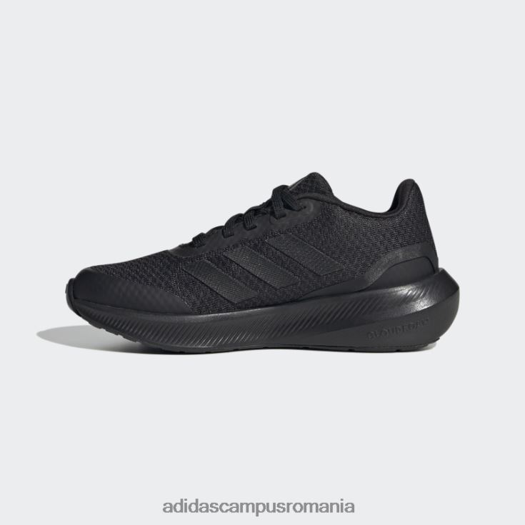 adidas campus romania runfalcon 3 pantofi dantela negri copii negru J266N217809