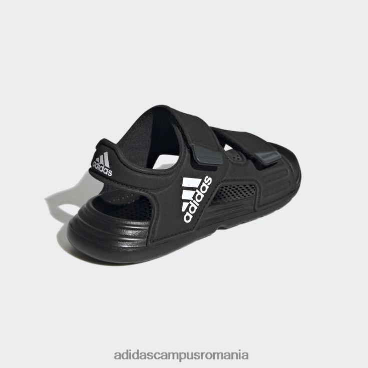 adidas campus romania sandale altaswim negre copii negru/alb/gri J266N217833