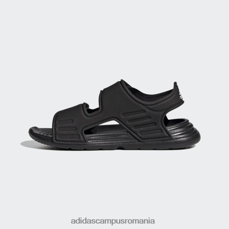 adidas campus romania sandale altaswim negre copii negru/alb/gri J266N217833