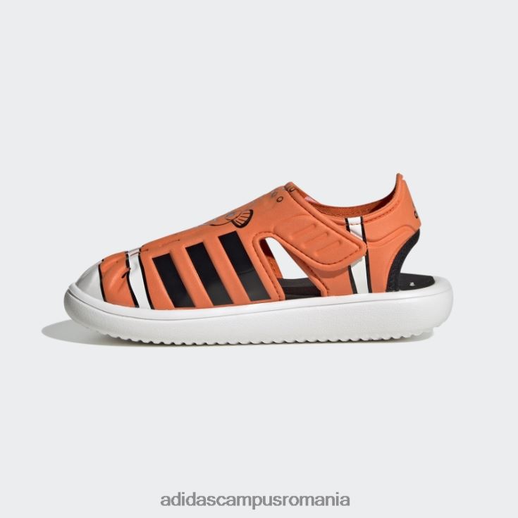 adidas campus romania sandale de vară cu vârf închis la găsirea lui Nemo și Dory portocalii copii portocaliu/negru/alb J266N211428