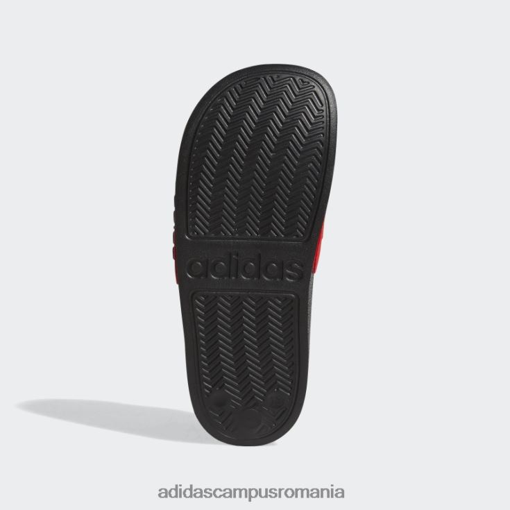 adidas campus romania tobogane de duș adilette roșii copii negru/alb/rosu J266N218226