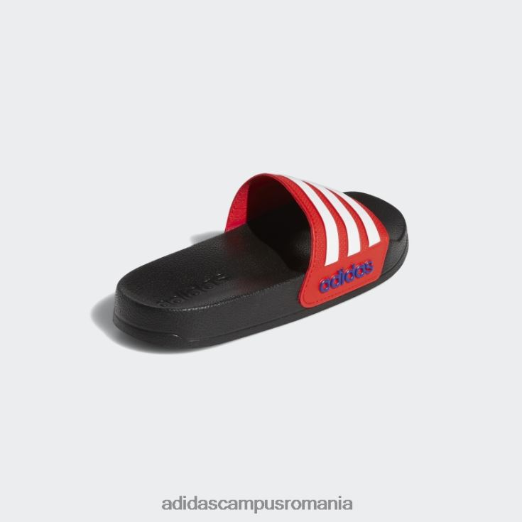 adidas campus romania tobogane de duș adilette roșii copii negru/alb/rosu J266N218226