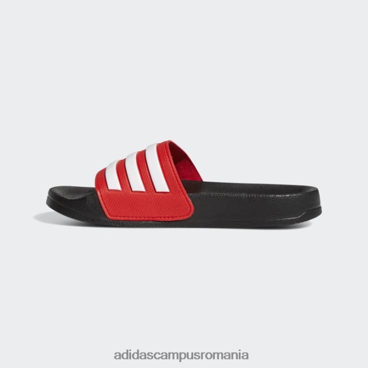 adidas campus romania tobogane de duș adilette roșii copii negru/alb/rosu J266N218226
