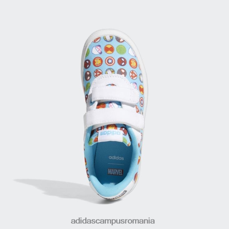 adidas campus romania white x marvel super hero adventures vulc pantofi raid3r fierbinte copii alb/cian J266N218077