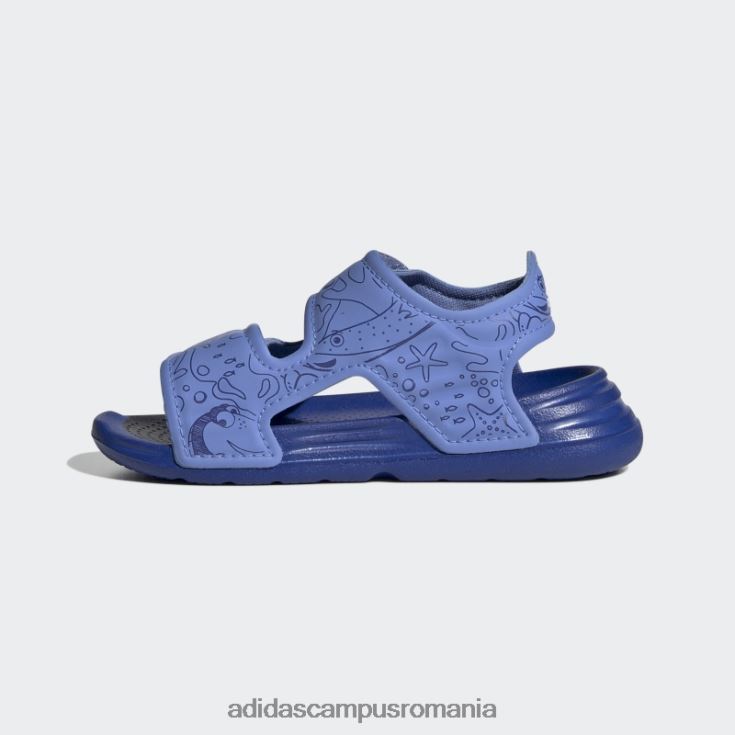 adidas campus romania x disney altaswim gasirea nemo sandale de inot moda albastra copii albastru alb J266N218044