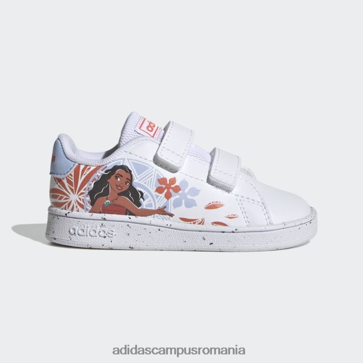 adidas campus romania x disney avantaj moana pantofi cu cârlig și buclă fashion alb copii alb/albastru zori/portocaliu J266N217602
